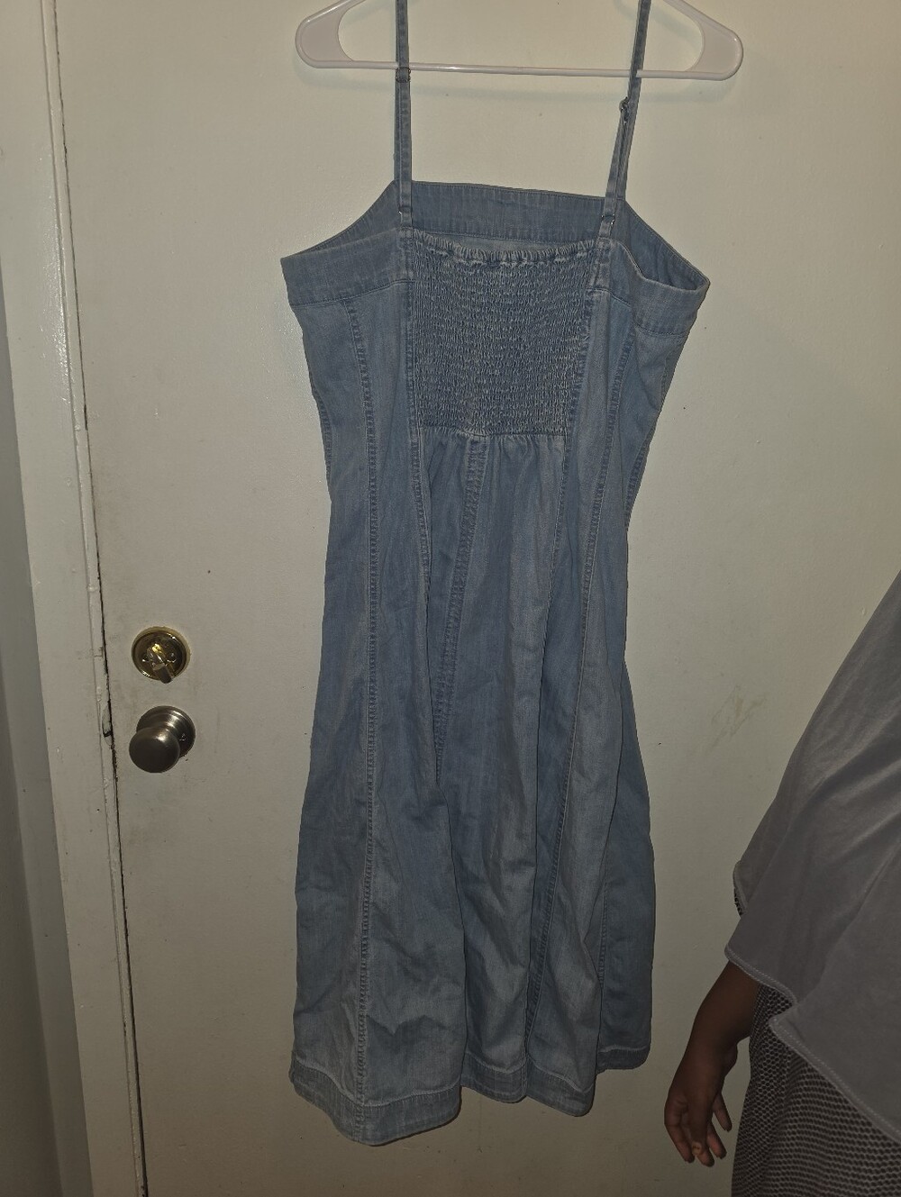 Denim Midi Sundress with Square Neck - Picture 8 of 13